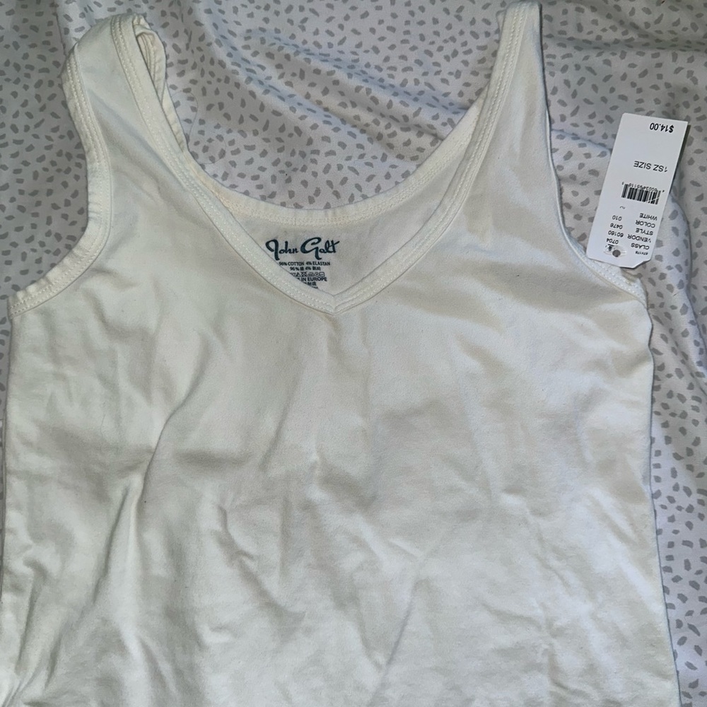 BRAND NEW BRANDY MELVILE WHITE TANK TOP